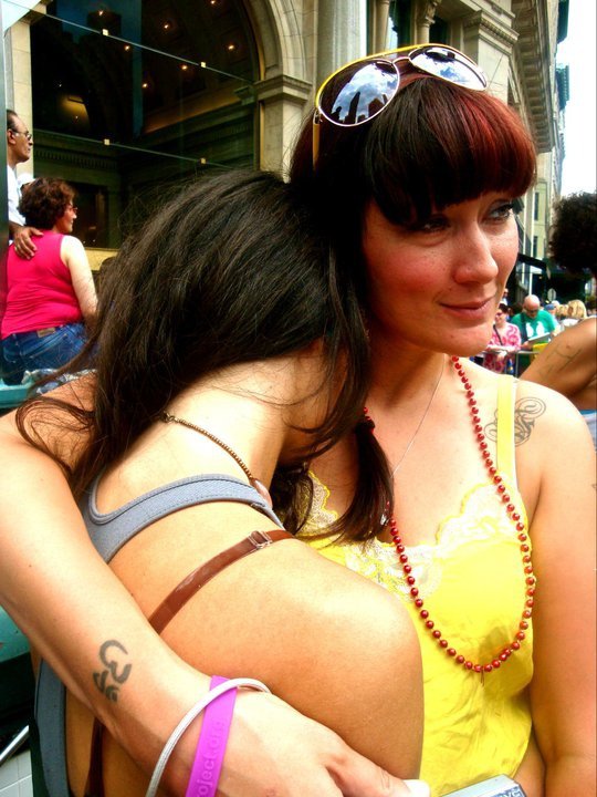 Erinn & Jacqueline, after performing with The Free Candy Band! Photo
