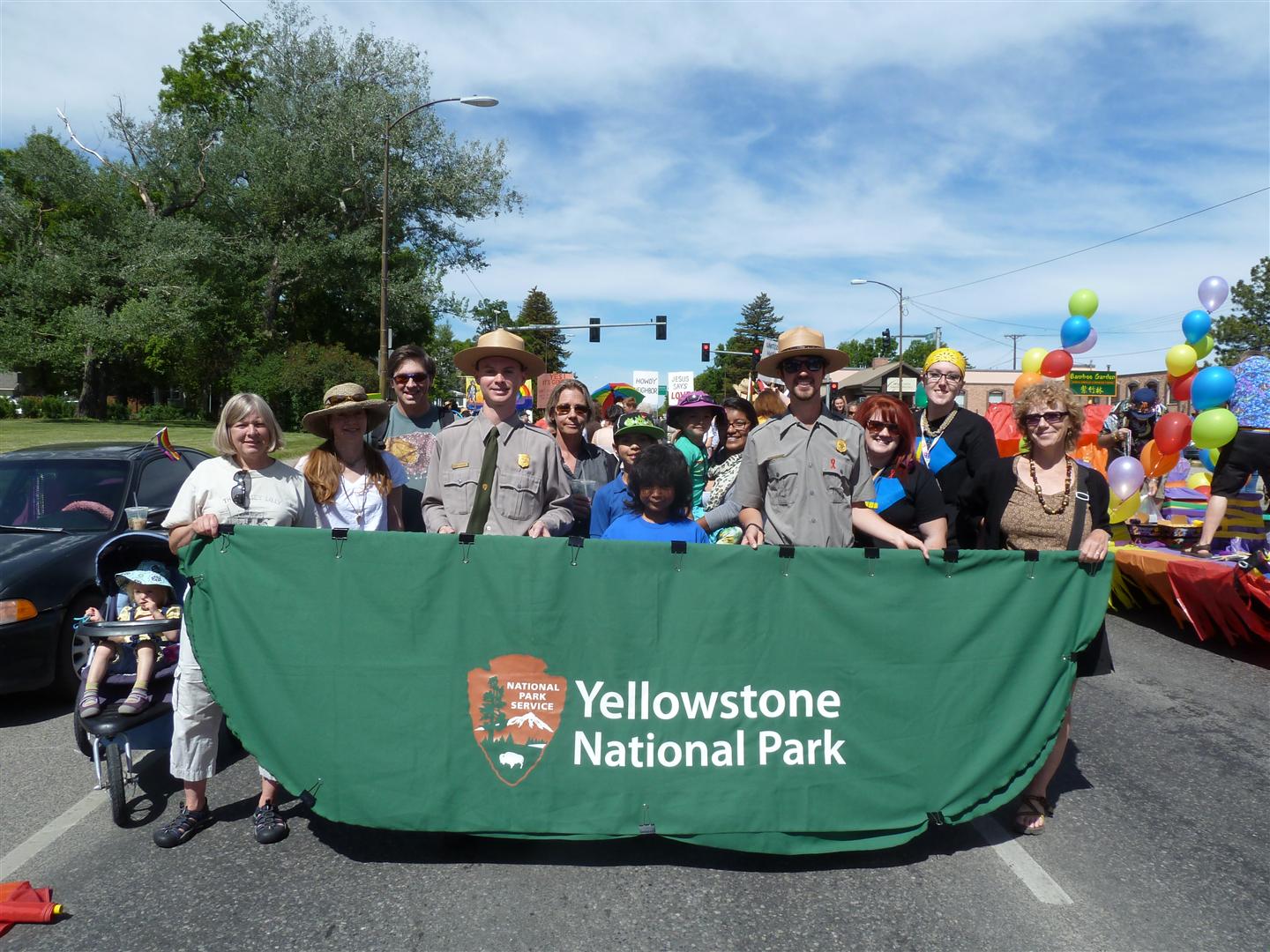 Yellowstone National Park employees at Montana Pride Photo