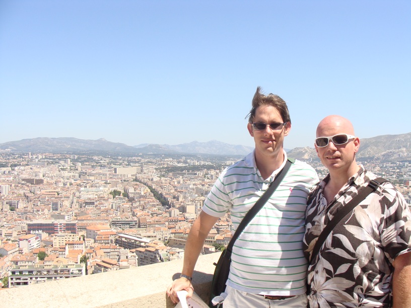 On top of the world at the Notre Dame in Marseille Photo