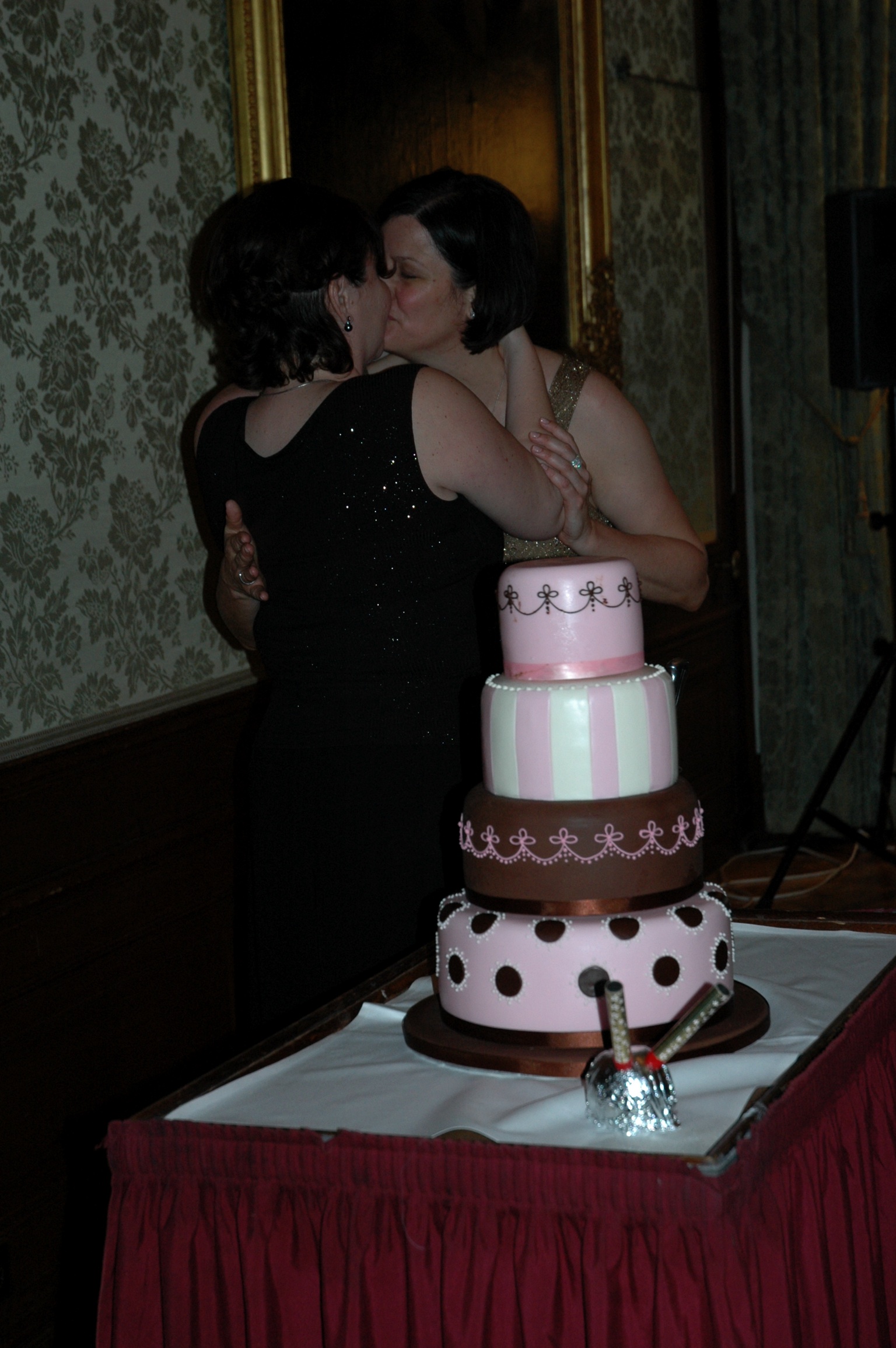 Barb & Karen wedding fun at German Castle Photo
